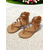 billige Flate sandaler-svarte gladiator flate sandaler for kvinner | sommersko med strappy ankelomslag for strand- og uformelle antrekk