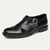 baratos Sandálias de couro premium-sandálias masculinas de couro com bico fechado – sapatos de verão respiráveis e antiderrapantes para reuniões formais, igreja e uso ao ar livre