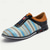 abordables Chaussures en Tissage Texturé-Baskets homme en similicuir tressé bleu nylon – Modèle confortable à enfiler avec détails en similicuir, idéal pour les sorties décontractées, le quotidien et les escapades de week-end