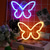 tanie Dekoracyjne światła-motyl neon znaki led światło 3aa zasilane baterią usb obsługiwane ścienne światło neonowe dekoracja motyl sztuka ścienna na boże narodzenie dom sypialnia dekoracja urodzinowa