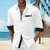cheap Men&#039;s Button Up Shirts-Men&#039;s Shirt Summer Shirt Casual Shirt Beach Shirt Button Up Shirt White Blue White Short Sleeve Printed Lapel Vacation Hawaiian Clothing Apparel Polyester Fashion Casual Comfortable