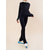 cheap Figure Skating Training Outfit-Over The Boot Figure Skating Tights Figure Skating Fleece Jacket Figure Skating Pants Women&#039;s Girls&#039; Ice Skating Jacket Tights Top Black Patchwork Thumbhole Spandex Stretchy Training Practice