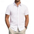 cheap Men&#039;s Dress Shirts-Men&#039;s Shirt Dress Shirt Button Up Shirt Plain Wedding Party Black White Light Green Pink Short Sleeve Lapel Summer Clothing Apparel
