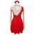 cheap Figure Skating Dresses-Figure Skating Dress Women&#039;s Girls&#039; Ice Skating Dress Red Patchwork Thumbhole Mesh Spandex Stretchy Training Practice Professional Skating Wear Thermal Warm Crystal / Rhinestone Long Sleeve Ice