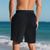 cheap Sweat Shorts-Men&#039;s Shorts Summer Shorts Casual Shorts Pocket Drawstring Elastic Waist Plain Textured Comfort Breathable Knee Length Outdoor Vacation Sport Casual Black White