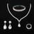 cheap Jewelry Sets-Bridal Jewelry Sets 1 set Imitation Diamond Alloy Rings 1 Necklace 1 Bracelet Earrings Women&#039;s Artistic Jewelry Set For Wedding Wedding Guest Party Evening Wear