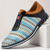 abordables Chaussures en Tissage Texturé-Baskets homme en similicuir tressé bleu nylon – Modèle confortable à enfiler avec détails en similicuir, idéal pour les sorties décontractées, le quotidien et les escapades de week-end