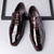 cheap Formal-Men&#039;s Dress Shoes - Burgundy Two-Tone Patent Leather Shoes with Lace-Up Design for Dance Parties and Special Occasions