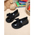 Χαμηλού Κόστους Παιδικά Loafers And Slip-Ons-μαύρα loafers για μικρά κορίτσια με μεγάλο φιόγκο – χαριτωμένα και άνετα σχολικά παπούτσια για νηπιαγωγείο και δημοτικό σχολείο