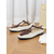 cheap Women&#039;s Flats-Women&#039;s  Dark Brown Woven Faux Leather Flats – Retro Casual T-Strap Shoes for Ladies, Ideal for Daily Outings or Office Wear