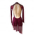 economico Abiti da Pattinaggio Artistico-Abito da pattinaggio artistico Per donna Ragazze Pattinaggio sul ghiaccio Vestito Fucsia Foro per il pollice tintura sfumata Alta elasticità Professionale Competizione Vestiti da pattinaggio sul