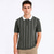 cheap Men&#039;s Elite Polo-Men&#039;s Polo Knit Polo Sweater Formal Work Turndown Short Sleeve Striped Vertical Stripes Stripe-Trim Stripe Spring Black White Brown Army Green Polo