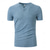 voordelige Geribbeld gebreid T-shirt-Voor heren T-shirt Spier shirt Geribbeld gebreid T-shirt Korte Mouw V-hals Zomer Effen Met Textuur Pitstrook Modieus Ontwerper Sportief Geribd Vakantie Straat Casual Licht Blauw Zwart Lichtgroen Top