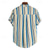 cheap Men&#039;s Popover Shirts-Men&#039;s Shirt Popover Shirt Summer Shirt Casual Shirt Beach Shirt Light Yellow Yellow Red Blue Dark Blue Short Sleeve Stripes Band Collar Vacation Hawaiian Pocket Clothing Apparel Cotton Blend Fashion
