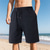 cheap Sweat Shorts-Men&#039;s Shorts Summer Shorts Casual Shorts Pocket Drawstring Elastic Waist Plain Textured Comfort Breathable Knee Length Outdoor Vacation Sport Casual Black White