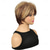 cheap Older Wigs-Short Brown Pixie Cut Wig Short Hair Wigs with Bangs Mixed Blonde Highlight Layered Fluffy Synthetic Hair Replacement Wig for Women Halloween Costumes Wigs
