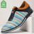 abordables Chaussures en Tissage Texturé-Baskets homme en similicuir tressé bleu nylon – Modèle confortable à enfiler avec détails en similicuir, idéal pour les sorties décontractées, le quotidien et les escapades de week-end