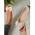 baratos década de 1950-sapatilhas peep toe com laço creme para mulheres – sapatos elegantes de balé estilo anos 1950 para madrinhas, looks de primavera e conforto diário