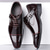 cheap Formal-Men&#039;s Dress Shoes - Burgundy Two-Tone Patent Leather Shoes with Lace-Up Design for Dance Parties and Special Occasions