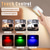 abordables Luces de disco-1 lámpara de pared con control remoto RGB táctil magnético con atenuación, carga USB, rotación de 360 grados, iluminación de lectura para escalera y mesita de noche.