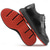 economico Scarpe da Golf da Uomo-scarpe da golf da uomo rosse e blu navy: sneakers stringate ad alte prestazioni con dettagli in pelle per golf, sport e abbigliamento casual