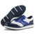 economico Scarpe da Golf da Uomo-scarpe da golf da uomo rosse e blu navy: sneakers stringate ad alte prestazioni con dettagli in pelle per golf, sport e abbigliamento casual