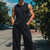 cheap Men&#039;s Tee Sets-Men&#039;s T-shirt Suits 2 Pieces Outfits Tee &amp; Shorts Sleeveless Crew Neck Summer Plain Fashion Casual 2 Piece Vacation Daily Wear Going out Black Top Tee for Men