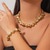cheap Jewelry Sets-Jewelry Set Two-piece Suit Silver-Plated 1 Necklace Bracelets Women&#039;s Punk Vintage Stylish Cute Beads Blessed irregular Jewelry Set For Party Street Holiday