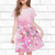 cheap 3D Flower Dress-Girls&#039; 3D Floral Dress Short Sleeve Summer Spring Vacation Daily Holiday Princess Beautiful Sweet Kids 4-12 Years Casual Dress Knee-length Regular Fit