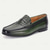 cheap Premium Leather Loafers-Men&#039;s Green Leather Loafers with Crocodile Pattern – Kentucky Derby Shoes for Casual and Semi-Formal Events