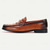 preiswerte Loafer aus hochwertigem Leder-Herren-Loafer aus braunem Leder mit Krokodilmuster und goldenen Details – Kentucky-Derby-Schuhe für formelle und halbformelle Anlässe