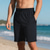 cheap Sweat Shorts-Men&#039;s Shorts Summer Shorts Casual Shorts Pocket Drawstring Elastic Waist Plain Textured Comfort Breathable Knee Length Outdoor Vacation Sport Casual Black White