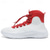 abordables Baskets Décontractées-Baskets de basket montantes rouges et blanches pour hommes avec absorption des chocs – confort et durabilité haut de gamme pour des performances sportives