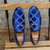 abordables Mocasines-Mocasines de terciopelo azul bordado con detalle metálico para hombre: elegantes zapatos de fiesta de graduación.