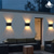 tanie Kinkiety zewnętrzne-2 sztuk zewnętrzne kinkiety słoneczne wodoodporna lampa led kinkiety ganek 6 diody oświetlenie dziedzińca do ogrodu balkon dekoracyjny krajobraz oświetlenie uliczne
