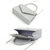 preiswerte Clutches &amp; Taschen für die Abendgarderobe-Glitzernde Abend-Clutch für Damen mit Kettenriemen – elegante, strukturierte Handtasche mit Tragegriff oben für Hochzeiten, Cocktailpartys und formelle Anlässe