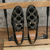 abordables Mocasines-Mocasines de terciopelo azul bordado con detalle metálico para hombre: elegantes zapatos de fiesta de graduación.