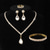 cheap Jewelry Sets-Bridal Jewelry Sets 1 set Imitation Diamond Alloy Rings 1 Necklace 1 Bracelet Earrings Women&#039;s Artistic Jewelry Set For Wedding Wedding Guest Party Evening Wear