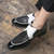 cheap Monk Shoes-Men's Dress Shoes - Black and White Two-Tone Shoes with Glitter Detailing for Dance Parties and Special Occasions