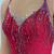 cheap Figure Skating Dresses-Figure Skating Dress Women&#039;s Girls&#039; Ice Skating Dress Red Patchwork Asymmetric Hem Mesh High Elasticity Training Competition Skating Wear Classic Crystal / Rhinestone Sleeveless Ice Skating Figure