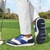 economico Scarpe da Golf da Uomo-scarpe da golf da uomo rosse e blu navy: sneakers stringate ad alte prestazioni con dettagli in pelle per golf, sport e abbigliamento casual