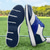 economico Scarpe da Golf da Uomo-scarpe da golf da uomo rosse e blu navy: sneakers stringate ad alte prestazioni con dettagli in pelle per golf, sport e abbigliamento casual