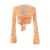 cheap Outfits-Retro Vintage 1970s Outfits Crop Top Bell Bottom Pants Hippie Bow Tie Floral Women&#039;s Halloween Carnival Masquerade Party Daily Wear Adults&#039; Top Pants Spring &amp; Summer