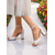 cheap Formal-Women&#039;s White Open-Toe Ankle Strap High Heel Wedding Sandals, Stylish Block Heels for Bridal Parties and Wedding Ceremonies