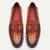 preiswerte Loafer aus hochwertigem Leder-Herren-Loafer aus braunem Leder mit Krokodilmuster und goldenen Details – Kentucky-Derby-Schuhe für formelle und halbformelle Anlässe