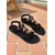 ieftine Sandale de vacanță-sandale plate de damă boeme cu margele florale – sandale gladiator cu slip-on în stil etnic pentru excursii la plajă și vacanțe de vară
