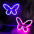 tanie Dekoracyjne światła-motyl neon znaki led światło 3aa zasilane baterią usb obsługiwane ścienne światło neonowe dekoracja motyl sztuka ścienna na boże narodzenie dom sypialnia dekoracja urodzinowa