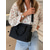 abordables Cabas et fourre-tout-Sac à bandoulière en toile pour femme – Sac à main décontracté bicolore de grande capacité, design multi-poches, sac à bandoulière léger pour un usage quotidien, les voyages et les essentiels de maman