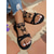 ieftine Sandale de vacanță-sandale plate de damă boeme cu margele florale – sandale gladiator cu slip-on în stil etnic pentru excursii la plajă și vacanțe de vară