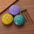 cheap Gifts-Rain Drum for Outside Garden with The Fingerstalls 3 Inches 6 Notes Steel Tongue Drum, Waterproof Mini Hand Drum with Fingerstalls, Outdoor Musical Chime Instrument for Patio Yard Decor